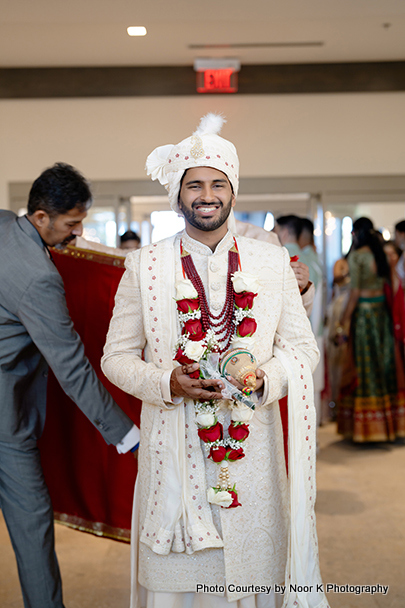 Indian Groom Holding Shrifal in his hand