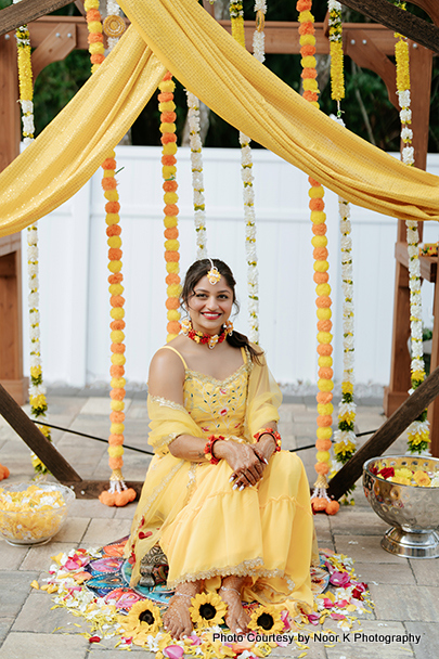 Haldi decoration not completed without ganda flower
