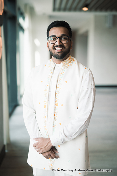 Handsome indian groom