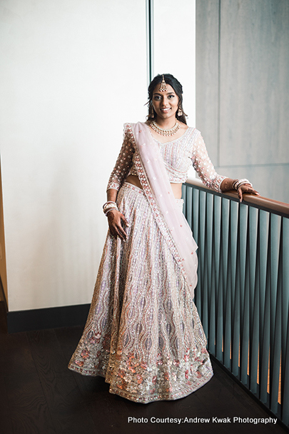Indian bride posing for photoshoot