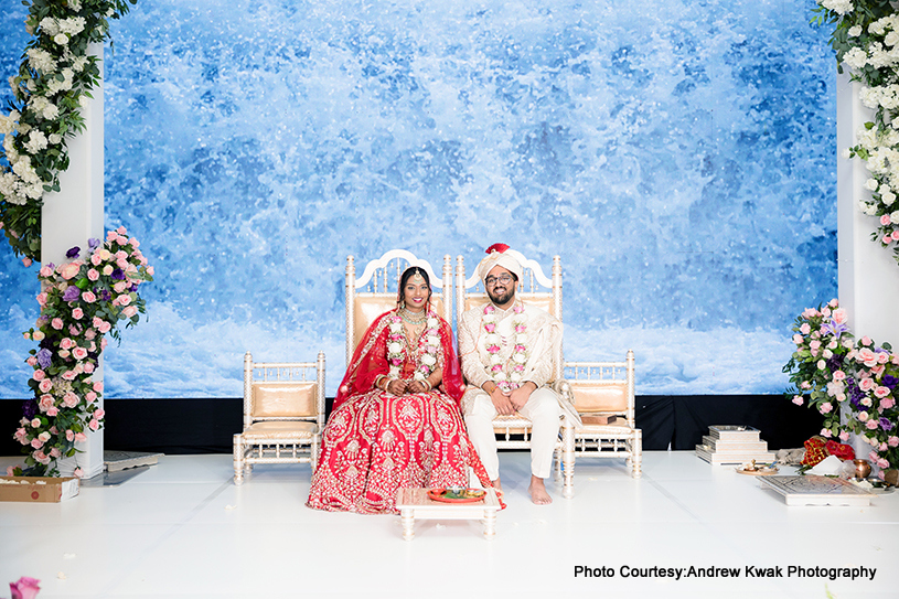Indian wedding couple