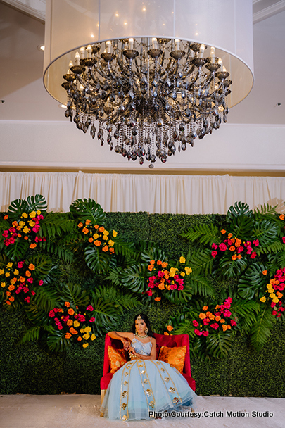Indian bride posing for photoshoot