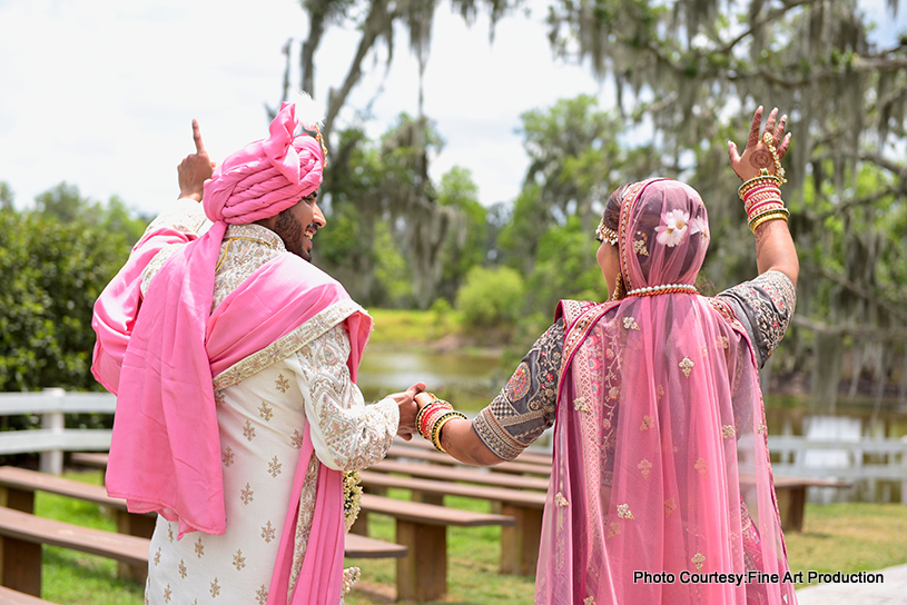 Happiest indian wedding couple