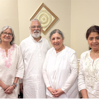 Raj shah and Aruna shah at Brahma Kumaris Peace Village Learning and Retreat Center