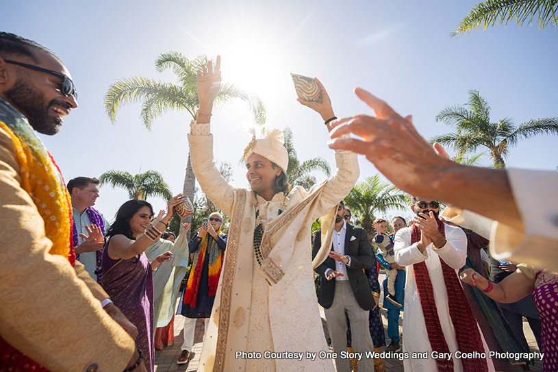 Baraat- Indian groom coming to bride's place for wedding