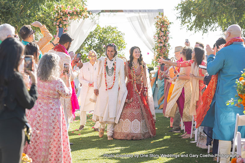 Happiest moment for Newly weds couple
