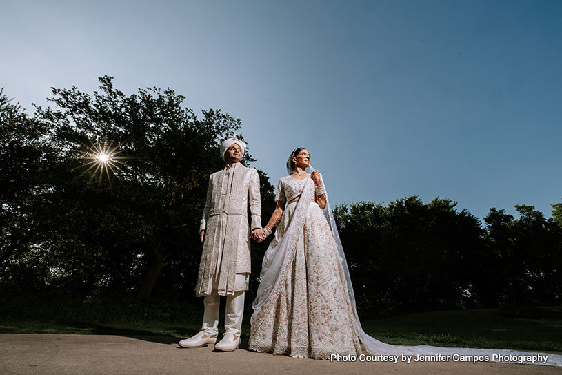 Indian bride and groom Looking gorgeous