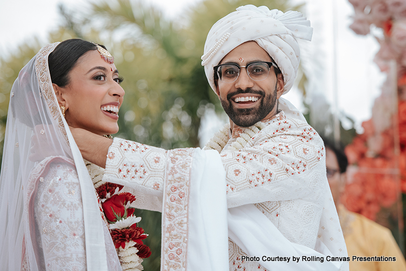 Exchanging Garland is wedding ritual