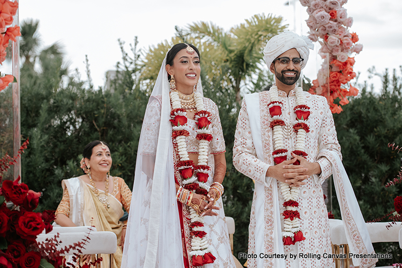 Indian Bride and Groom becoming couple