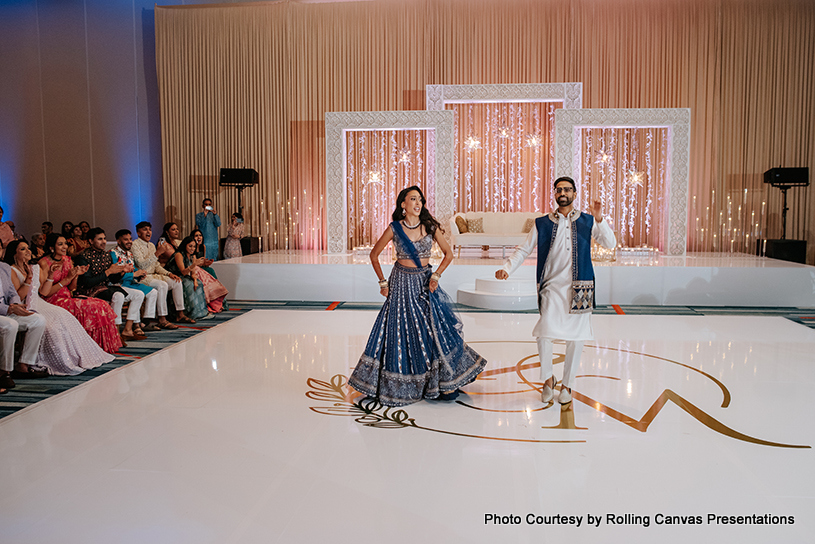 Indian Bride and Groom set fire on dance floor