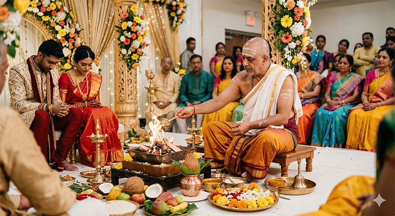 Vedic Hindu Wedding Ceremony Ritual
