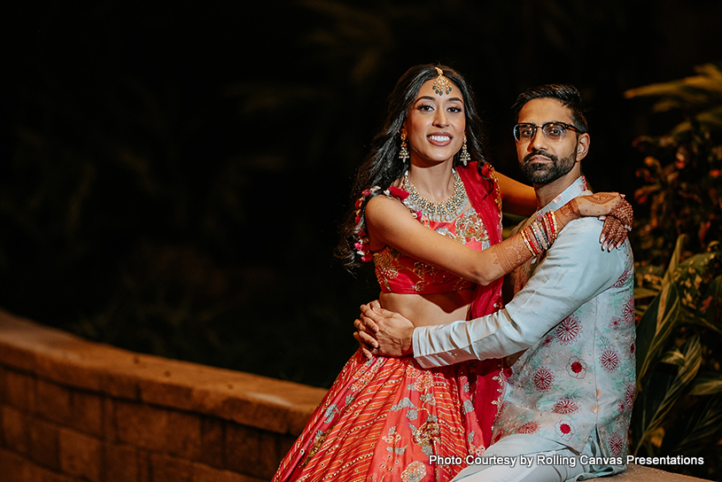 stunning bride being more gorgeous with groom
