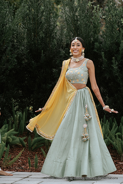 Twirling Bride look pretty