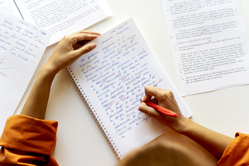 adult-correcting-grammar-mistakes in essays