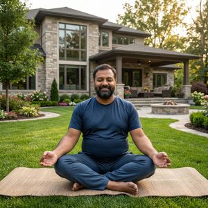 Person exercising to prevent lifestyle diseases and reduce stress