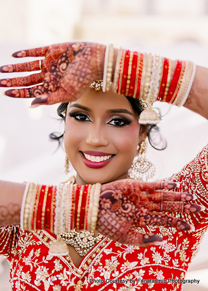 Kashmira displaying henna designs