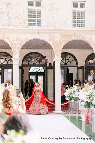 Grand entry of indian bride
