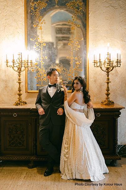 Pre-wedding shoot with Navya and Eddy in a lush coastal setting