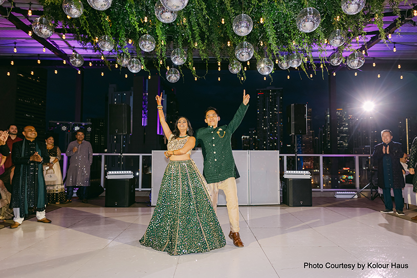 Reception in Granada Ballroom with Cultural Decor