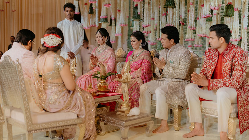 Arjun Tendulkar and Saaniya Chandhok wedding