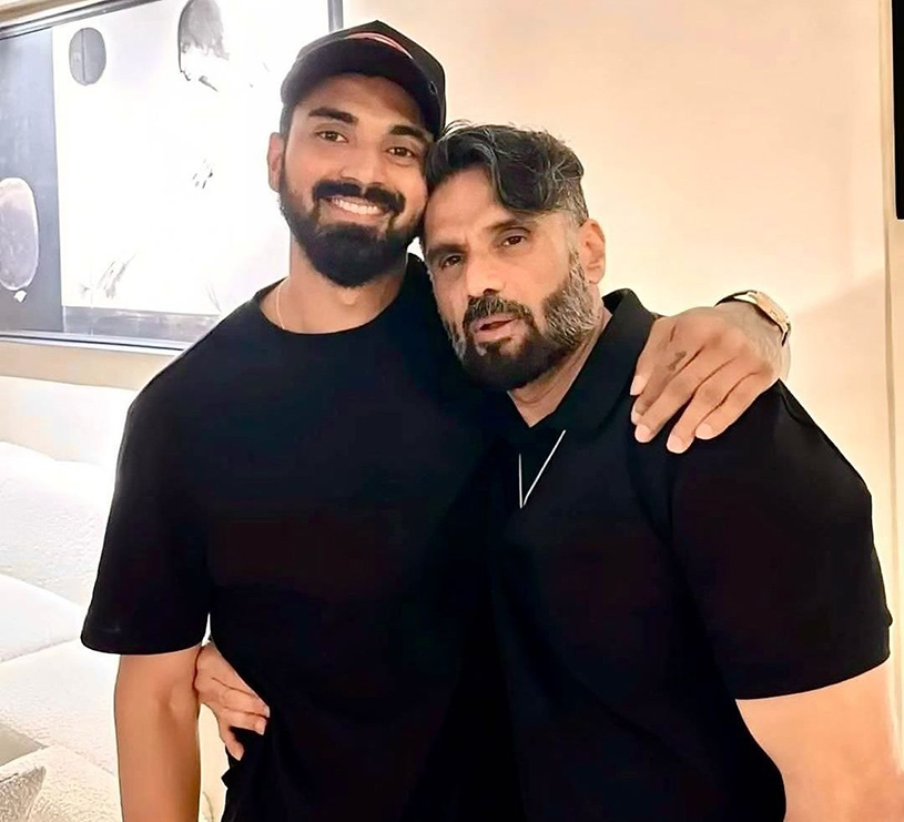 Suniel Shetty and KL Rahul