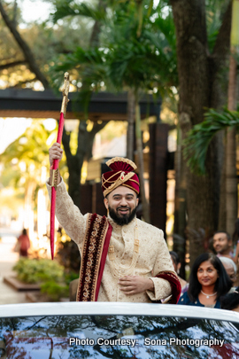 Handsome indian groom