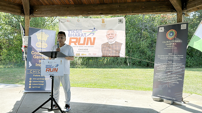 Chicago Hosts Viksit Bharat Run Celebrating Seva and Unity Chicago Hosts Viksit Bharat Run Celebrating Seva and Unity