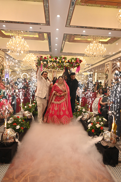 Bride enters for the wedding ceremony