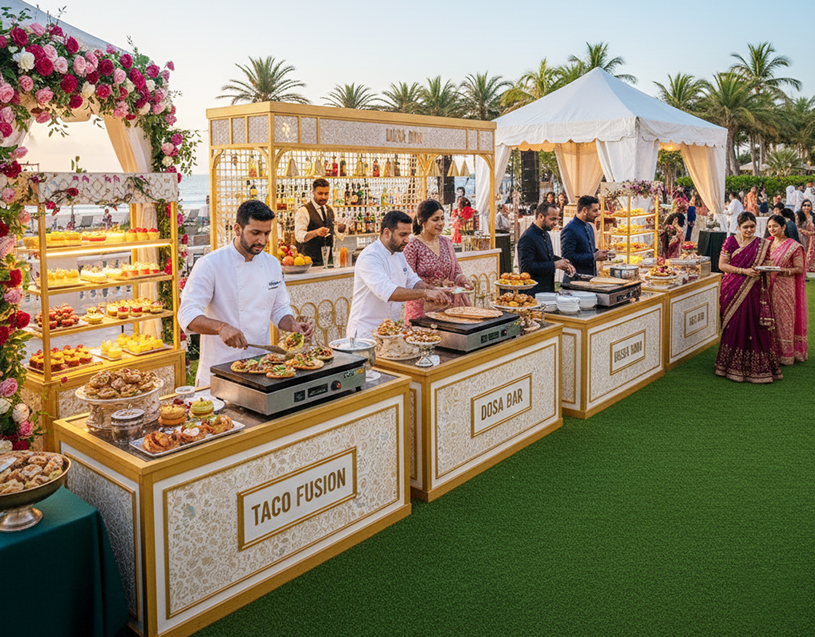 Indian bride's parents hold a bowl with coconut under her hands Indian bride's parents hold a bowl with coconut under her hands