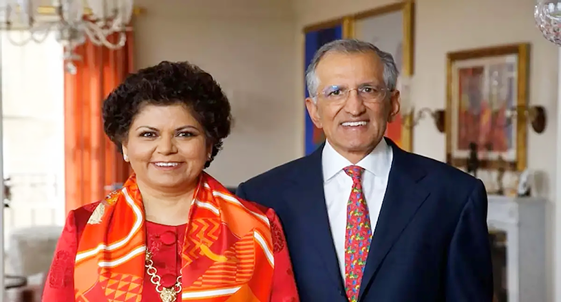 IIMA_Tandons Launch Krishnamurthy Chandrika Krishnamurthy Tandon and her husband Ranjan Tandon