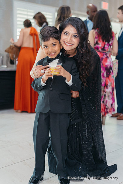 Mother and Child Wedding Moment